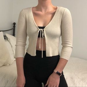 Princess Polly tie front cardigan